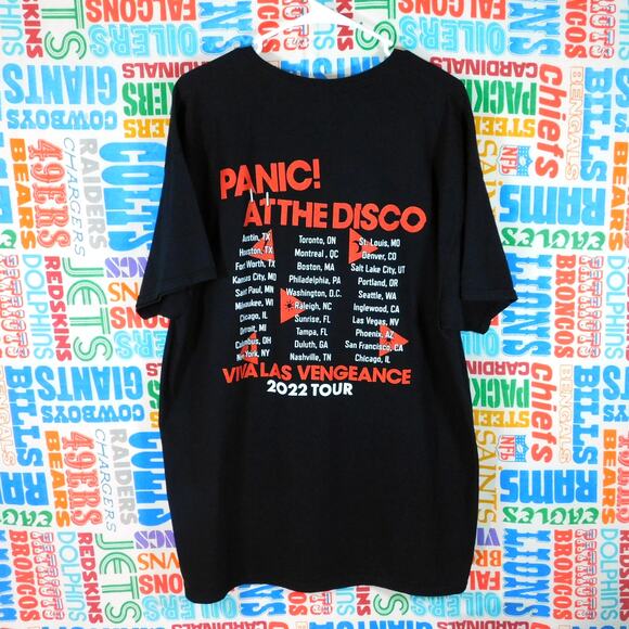 Panic At The Disco Viva Las Vengeance Tour 2022 T Shirt Size XL Double Sided - Picture 2 of 5